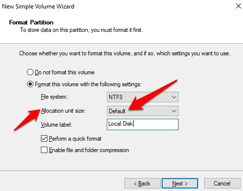 Mot de passe Protéger les fichiers Dossiers Windows 10 Allocation par défaut