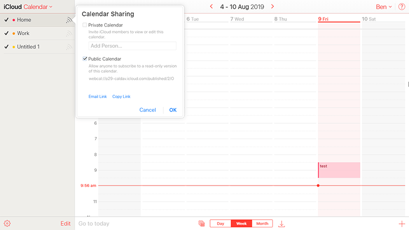 Calendrier Android Icloud Public