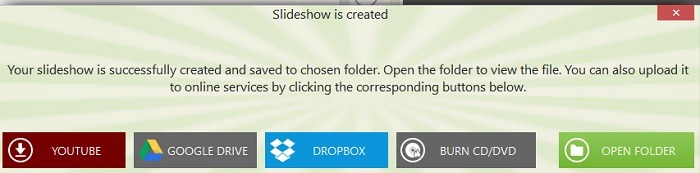 Voir le diaporama Windows 10 Icecream Enregistrer sur Youtube Google Drive Dropbox