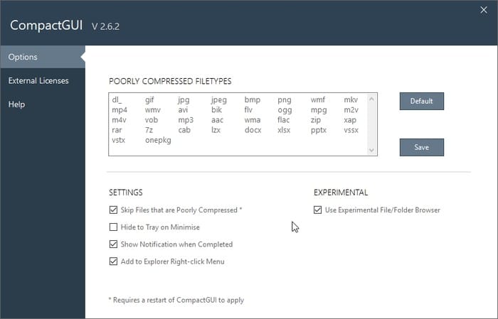 Étendre le disque dur avec les options Compactgui