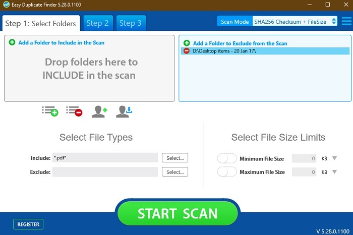Supprimer les fichiers en double Windows Easy Duplicate Finder
