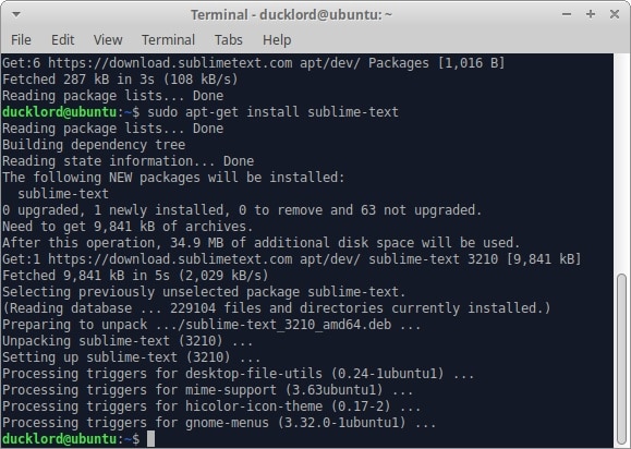 Ubuntu Sublime Text pour Html Apt Installer Sublime