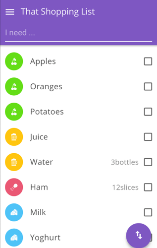 Meilleure application de liste d'épicerie Android Cette liste d'achats