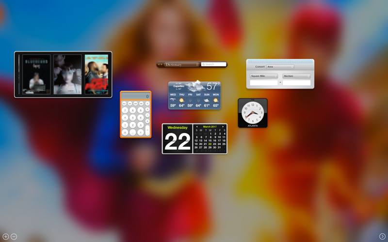 Utilisez les widgets du tableau de bord Mac OS X pour des tâches rapides et utiles comme le dictionnaire, la météo et les films.
