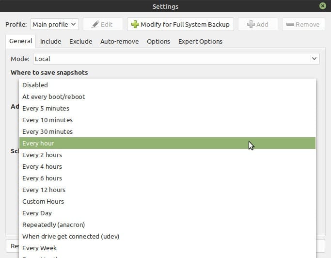 Alternatives à Linux Time Machine Back In Time Scheduling