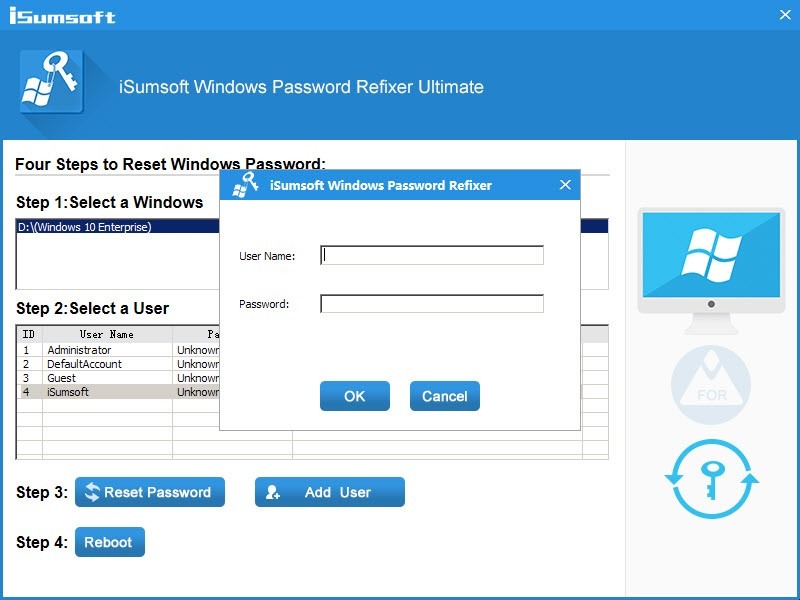 Isumsoft Windows Password Refixer Review Add User Ultimate