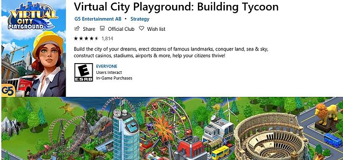 Virtual City Playground Building Tycoon Microsoft Store