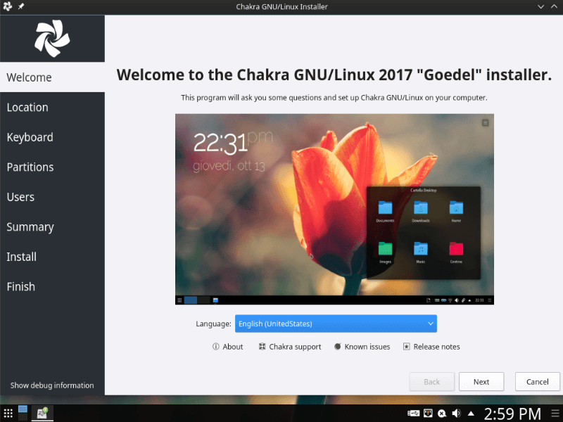 Arch Linux Chakra Desktop