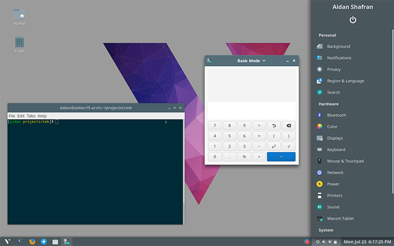 Arch Linux VeltOS Desktop