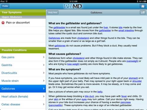 WebMD-Conditions possibles