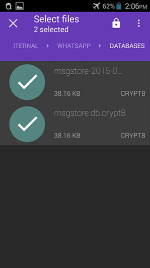 crypter android-sélectionner