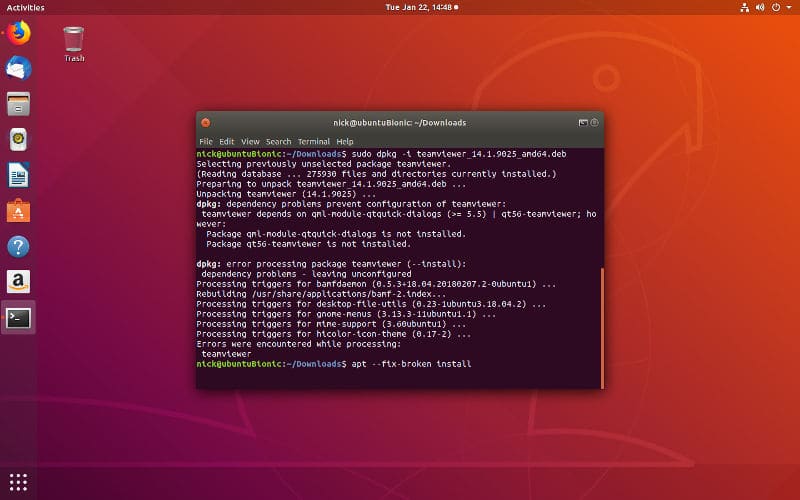Installer Teamviewer sur Ubuntu