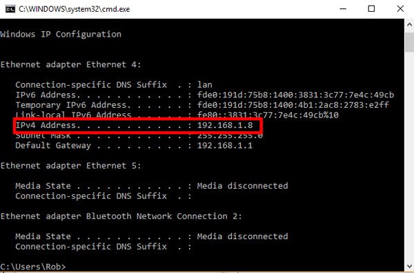 adresse-ipv4-imprimante-wifi-ne-fonctionne pas