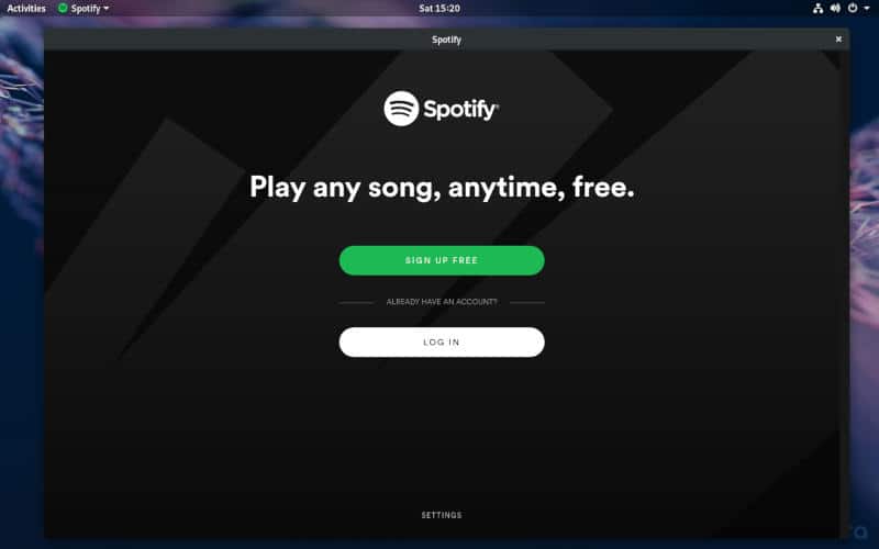 Spotify sur Fedora