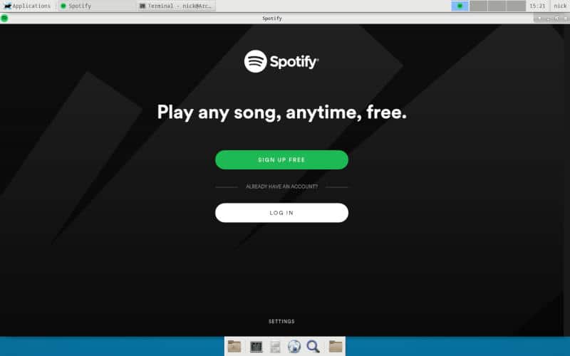 Spotify sur Arch Linux