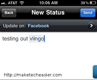 Vlingo-Facebook
