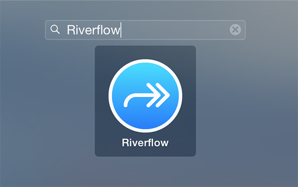 Riverflow-lancement