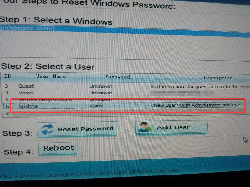 isunshare-password-genius-new-admin-account