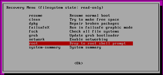 rétrécir-virtualbox-linux-guest-os-recovery-menu