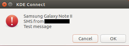 Recevoir des SMS avec KDE Connect sur Ubuntu