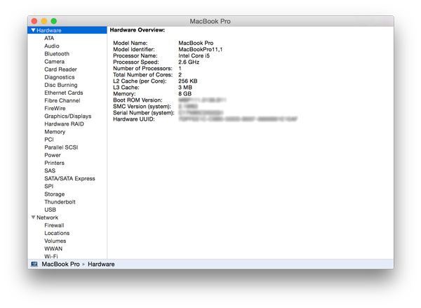 Devant Model Identifier, vous verrez l'identifiant de votre Mac.