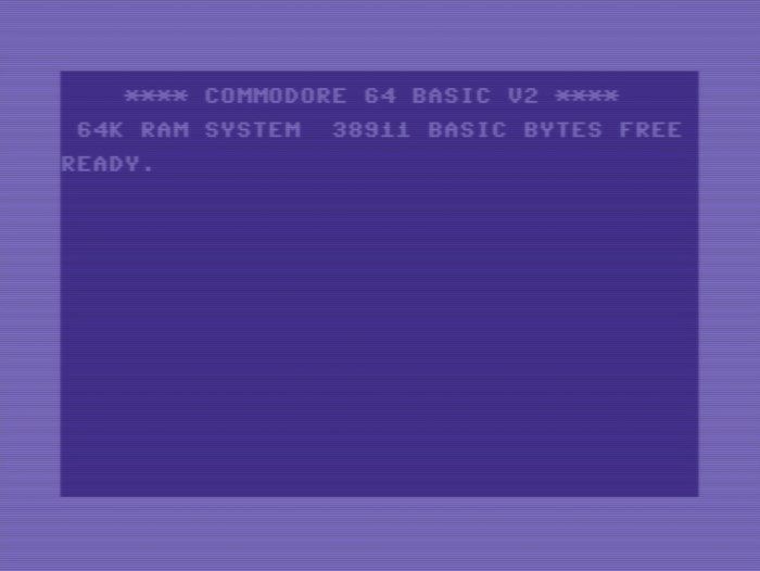 Écran Commodore 64.