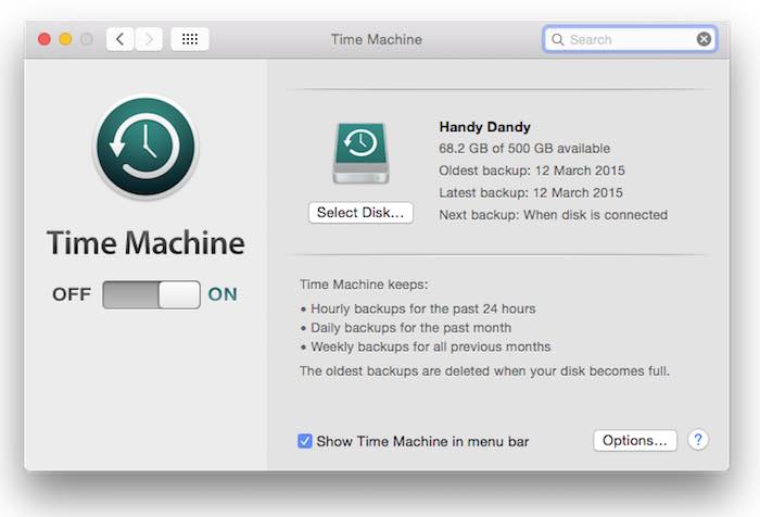 Sauvegardez régulièrement et automatisez avec Time Machine.