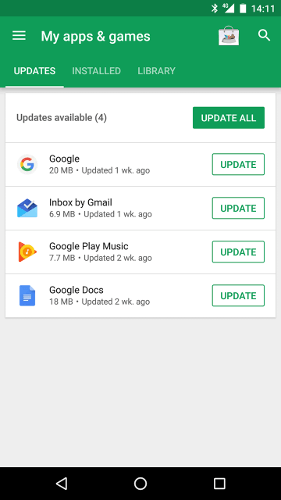 google-android-mises-à-jour-mes-applications