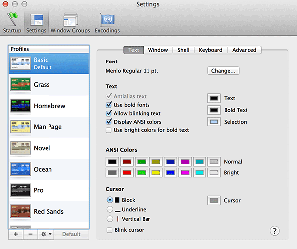 linespaceterminal-settings