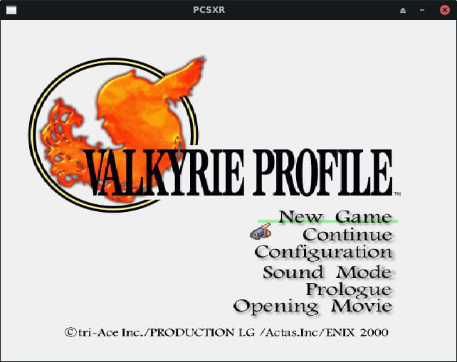 PCSXR exécutant le profil Valkyrie