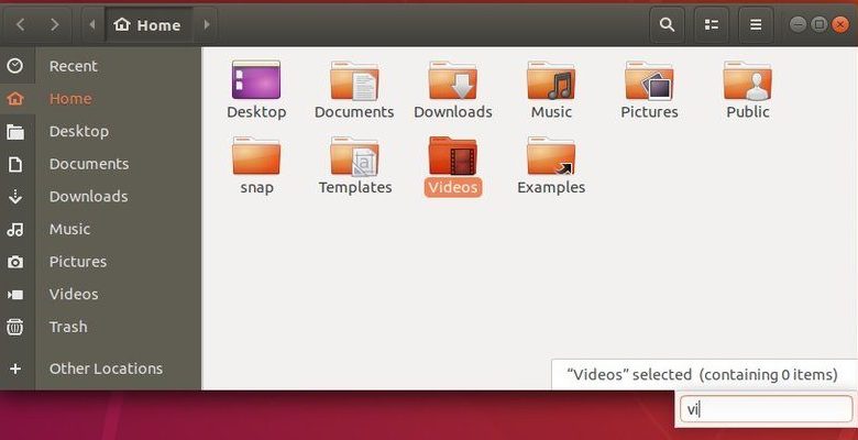 Comment ramener Nautilus « recherche par saisie anticipée » dans Ubuntu 18.04