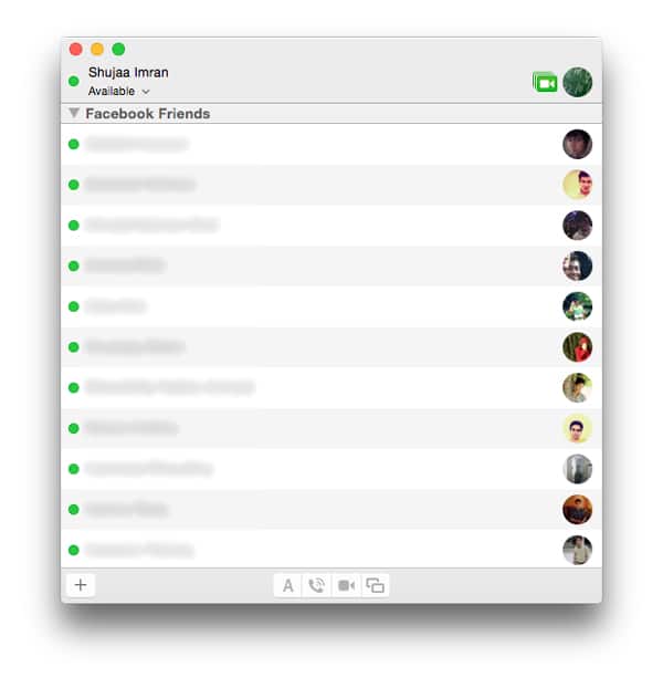 Facebook-Chat-Messages-OSX-Friend-List