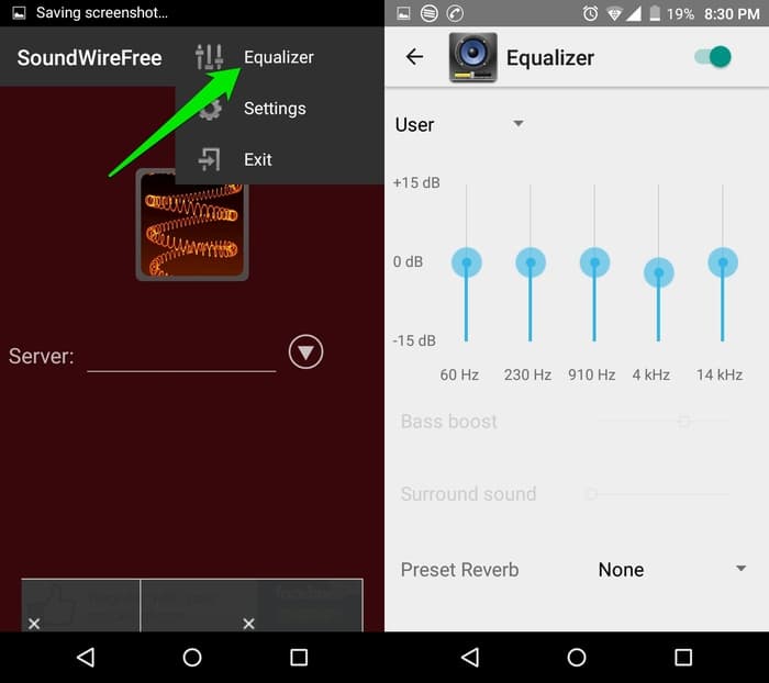Entonnoir-Audio-vers-Android-Égaliseur