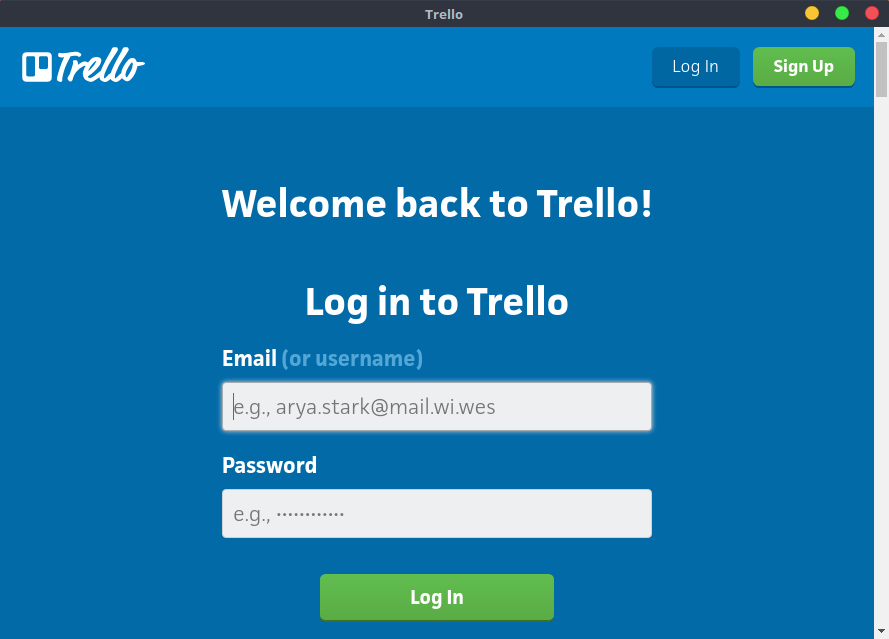 Client Trello Linux