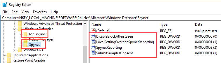 durcir-windows-defender-keys-add-to-registry