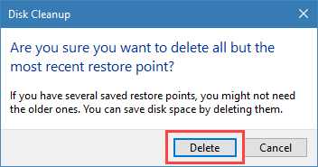 win-delete-system-restore-points-confirm-restore-point-deletion