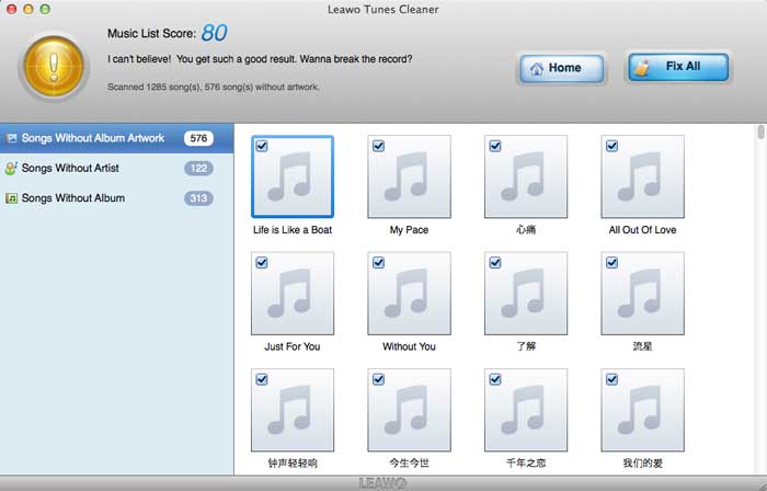 leawo-tunes-cleaner-scan-report leawo-tunes-cleaner-scan-report