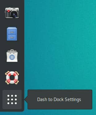 Paramètres de GNOME Dash To Dock