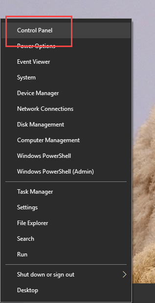 power-user-menu-control-panel-ajouté