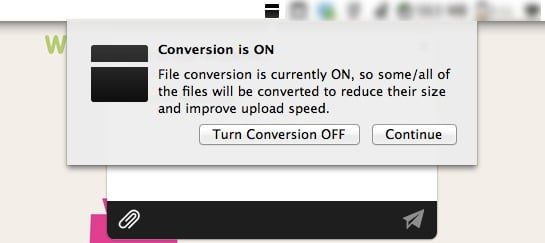 Minbox inclut la conversion automatique de fichiers.