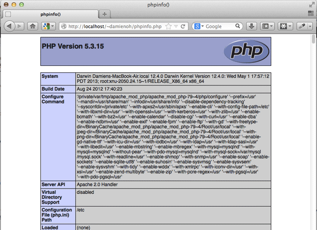 mac-web-server-test-phpinfo