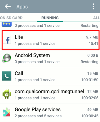 facebook-lite-memory-usage
