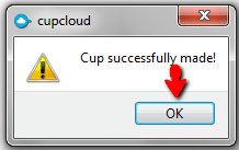 CupCloud-Cup-fait avec succès-OK