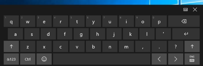Windows-10-écriture manuscrite-clavier tactile
