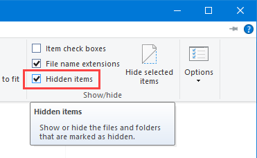 black-background-file-explorer-select-hidden-items