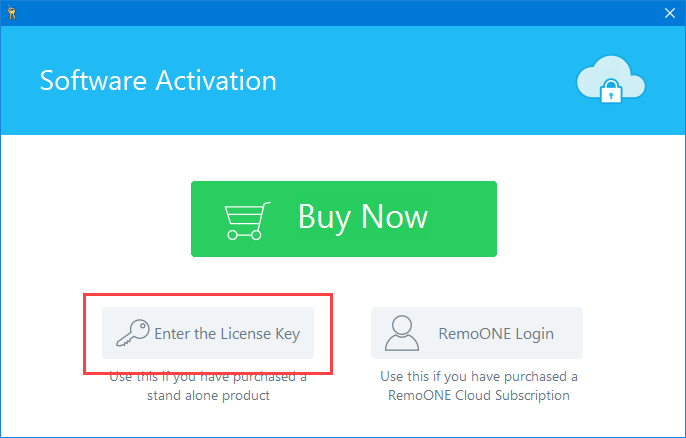 option-remo-data-recovery-select-license-key-option