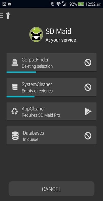 SD Maid pour la numérisation Android
