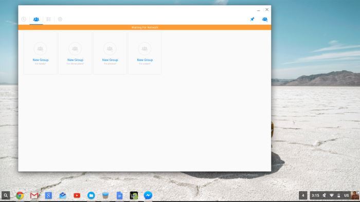 Configurez l'application Android Messenger sur Chromebook.