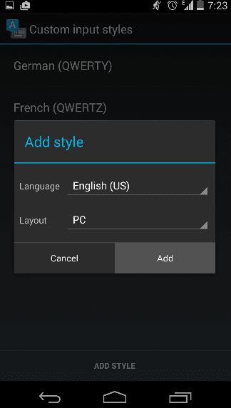 android-keyboard-add-input-style