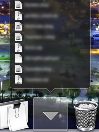 Nouveau menu Liste pour les piles Dock sur Mac.
